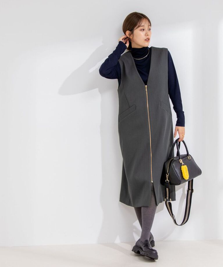 NOLLEY'S「◇【WEB限定カラーあり】ウォッシャブル前ジップジャンパースカート」|ワンピース|