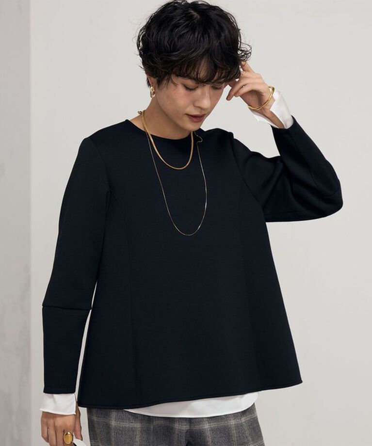 NOLLEY'S「ウォッシャブルエアボールフレアプルオーバーカットソー」|Tシャツ・カットソー|