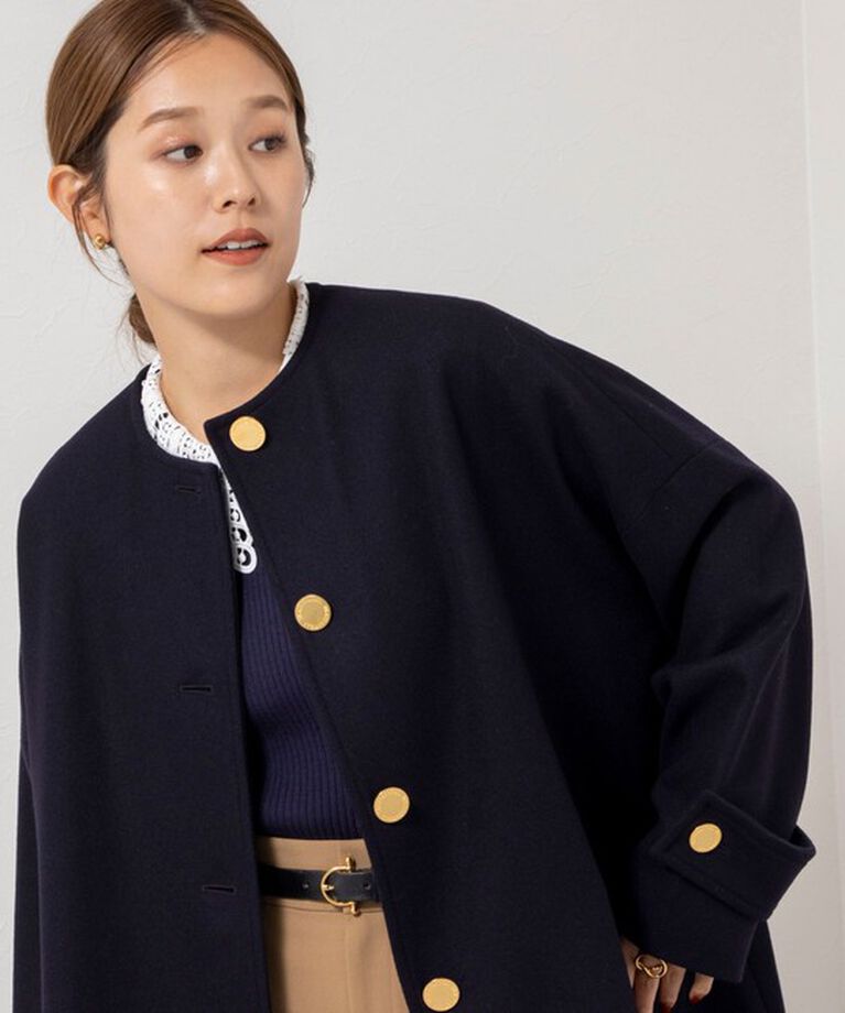 NOLLEY'S「【TRADITIONAL WEATHERWEAR】MALTON NO COLLAR」|ノーカラーコート|