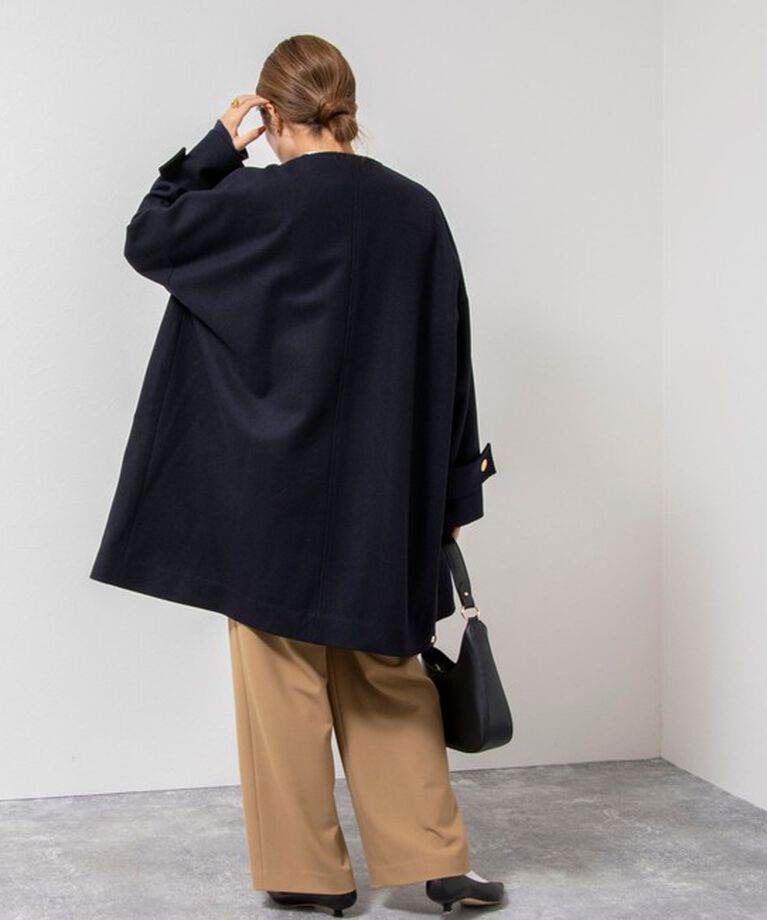 NOLLEY'S「【TRADITIONAL WEATHERWEAR】MALTON NO COLLAR」|ノーカラーコート|