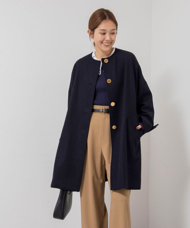 NOLLEY'S「【TRADITIONAL WEATHERWEAR】MALTON NO COLLAR」|ノーカラーコート|