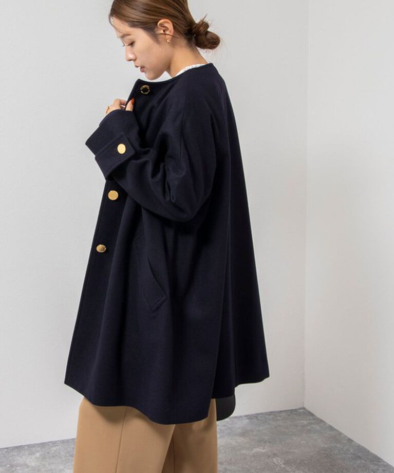 NOLLEY'S「【TRADITIONAL WEATHERWEAR】MALTON NO COLLAR」|ノーカラーコート|