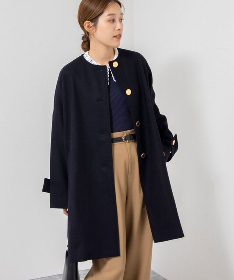NOLLEY'S「【TRADITIONAL WEATHERWEAR】MALTON NO COLLAR」|ノーカラーコート|