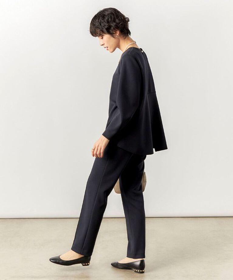 NOLLEY'S sophi「《セットアップ対応》UVカット/接触冷感 ウォッシャブルダンボールピンタックパンツ」|その他|