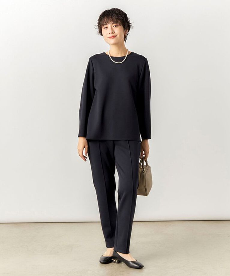 NOLLEY'S sophi「《セットアップ対応》UVカット/接触冷感 ウォッシャブルダンボールピンタックパンツ」|その他|