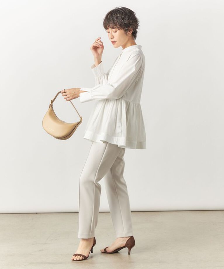 NOLLEY'S sophi「《セットアップ対応》UVカット/接触冷感 ウォッシャブルダンボールピンタックパンツ」|その他|