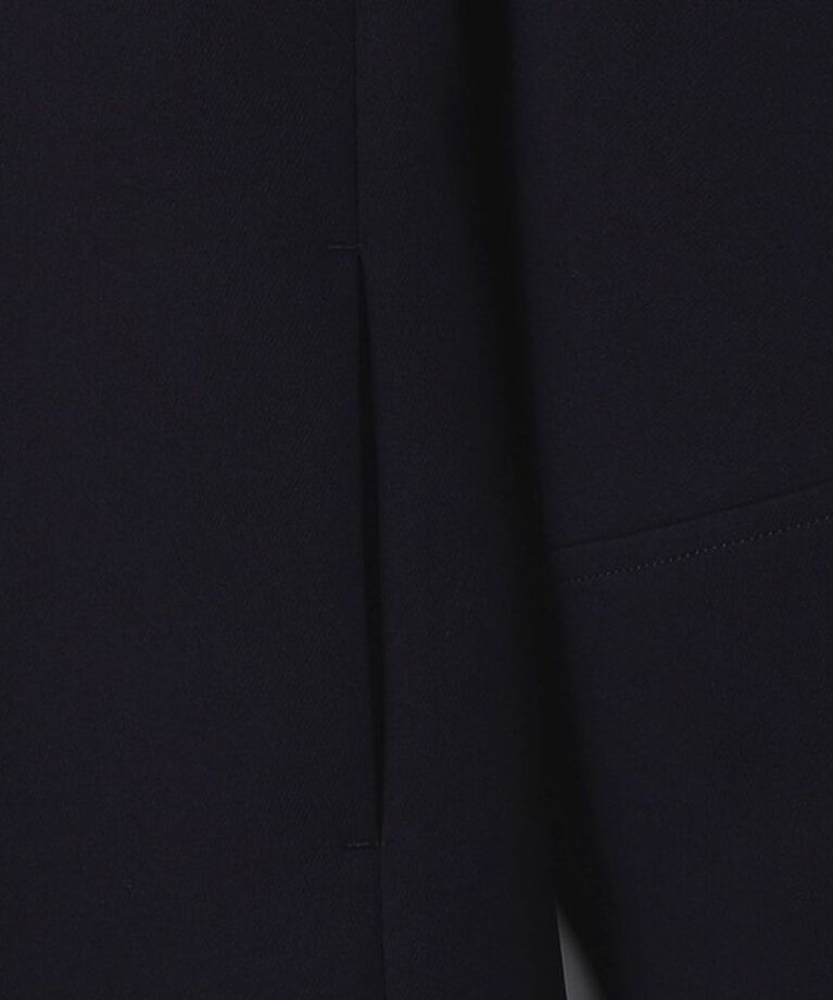 NOLLEY'S「ウォッシャブル軽量トリプルクロスサテン切替クルーネックコート」|ダッフルコート|