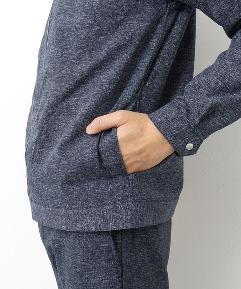 NOLLEY'S goodman「【COOL DOTS/クールドッツ】《吸水速乾》シングルライダースシャツブルゾン 25SS」|ブルゾン・スタジャン|