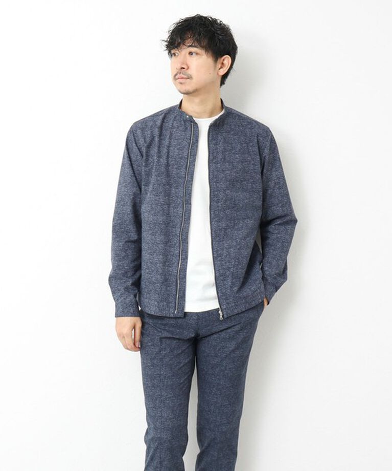 NOLLEY'S goodman「【COOL DOTS/クールドッツ】《吸水速乾》シングルライダースシャツブルゾン 25SS」|ブルゾン・スタジャン|