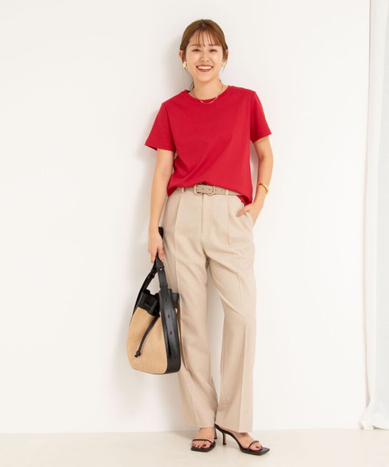 NOLLEY'S「《セットアップ対応》ウォッシャブル高機能麻調愛されワイドパンツ」|その他|