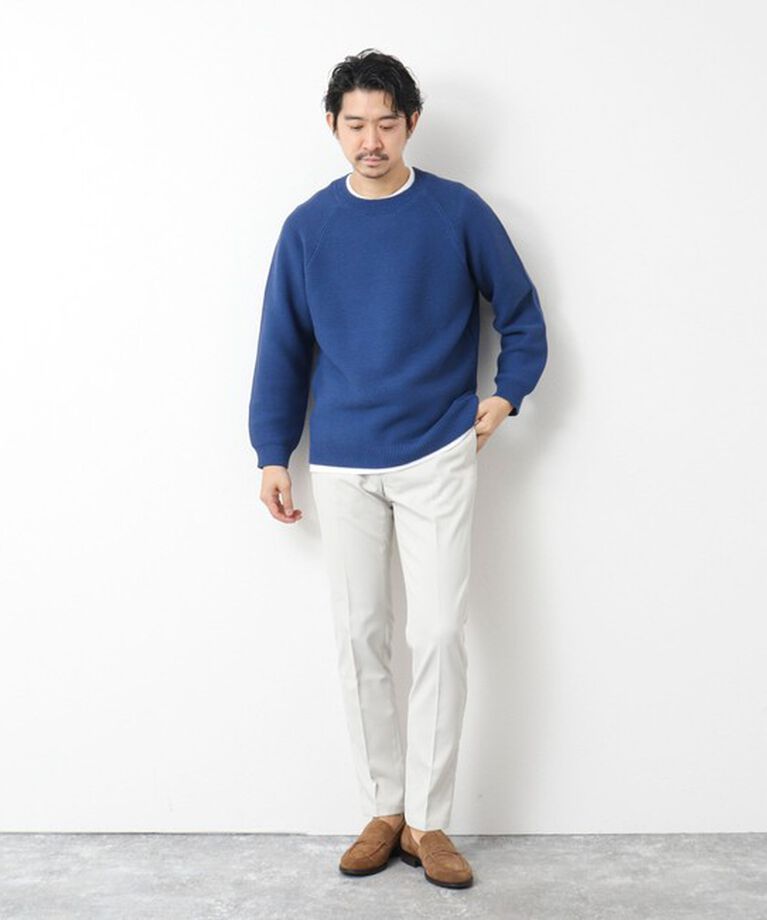 NOLLEY'S goodman「7Gガーター ラグランスリーブ プルオーバーニット（インナー付き）25SS」|ニット・セーター|