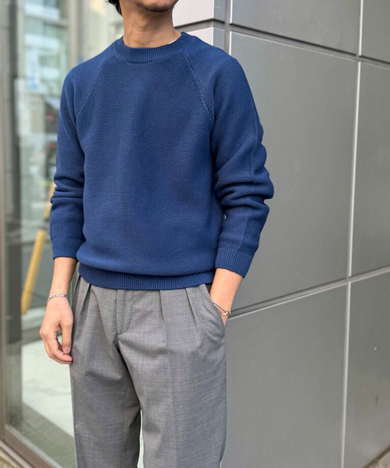 NOLLEY'S goodman「7Gガーター ラグランスリーブ プルオーバーニット（インナー付き）25SS」|ニット・セーター|