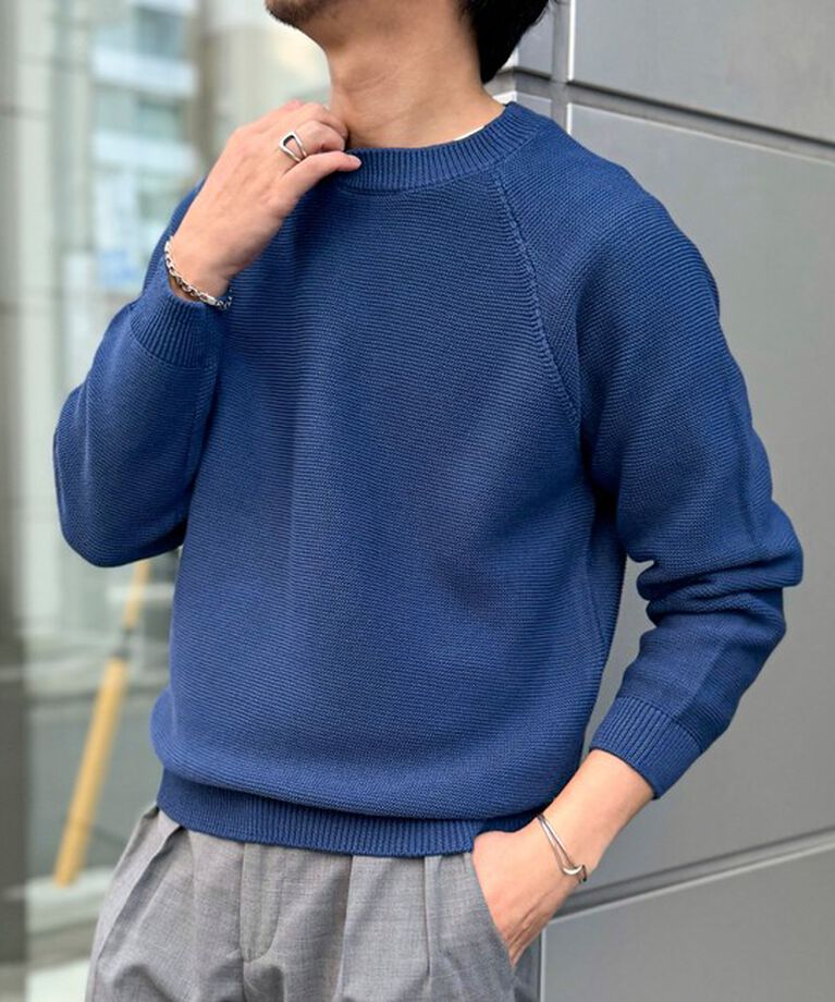 NOLLEY'S goodman「7Gガーター ラグランスリーブ プルオーバーニット（インナー付き）25SS」|ニット・セーター|