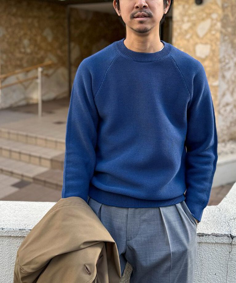 NOLLEY'S goodman「7Gガーター ラグランスリーブ プルオーバーニット（インナー付き）25SS」|ニット・セーター|
