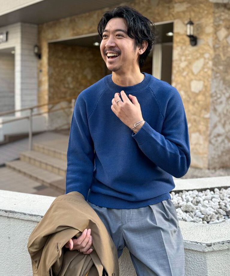 NOLLEY'S goodman「7Gガーター ラグランスリーブ プルオーバーニット（インナー付き）25SS」|ニット・セーター|