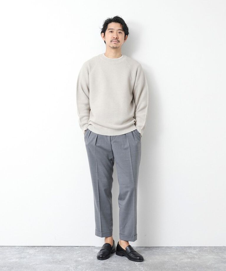 NOLLEY'S goodman「7Gガーター ラグランスリーブ プルオーバーニット（インナー付き）25SS」|ニット・セーター|