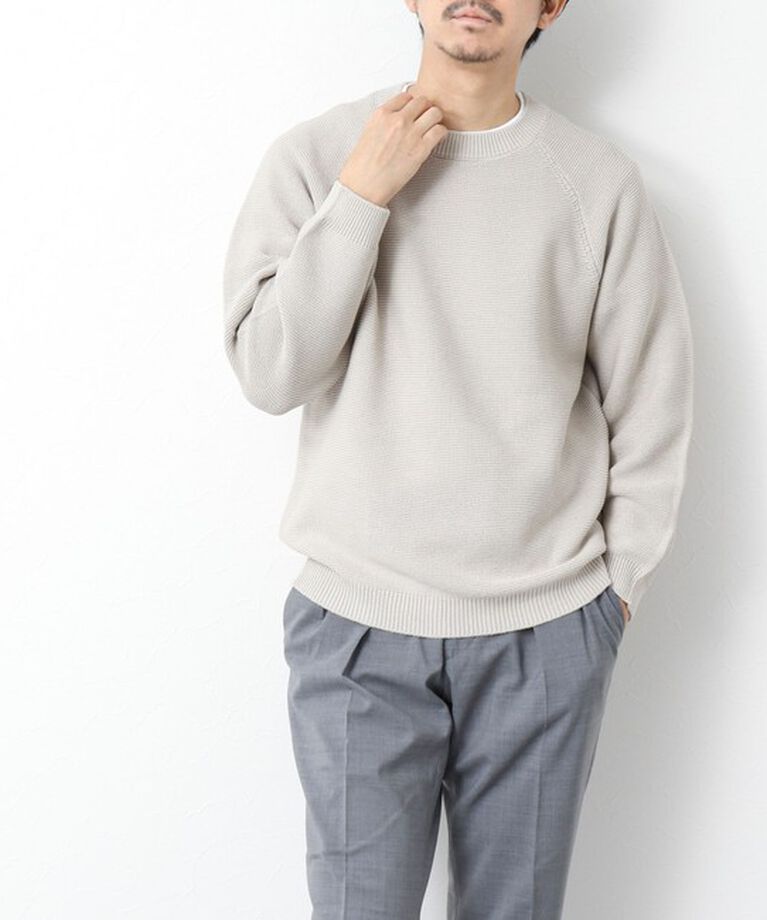 NOLLEY'S goodman「7Gガーター ラグランスリーブ プルオーバーニット（インナー付き）25SS」|ニット・セーター|