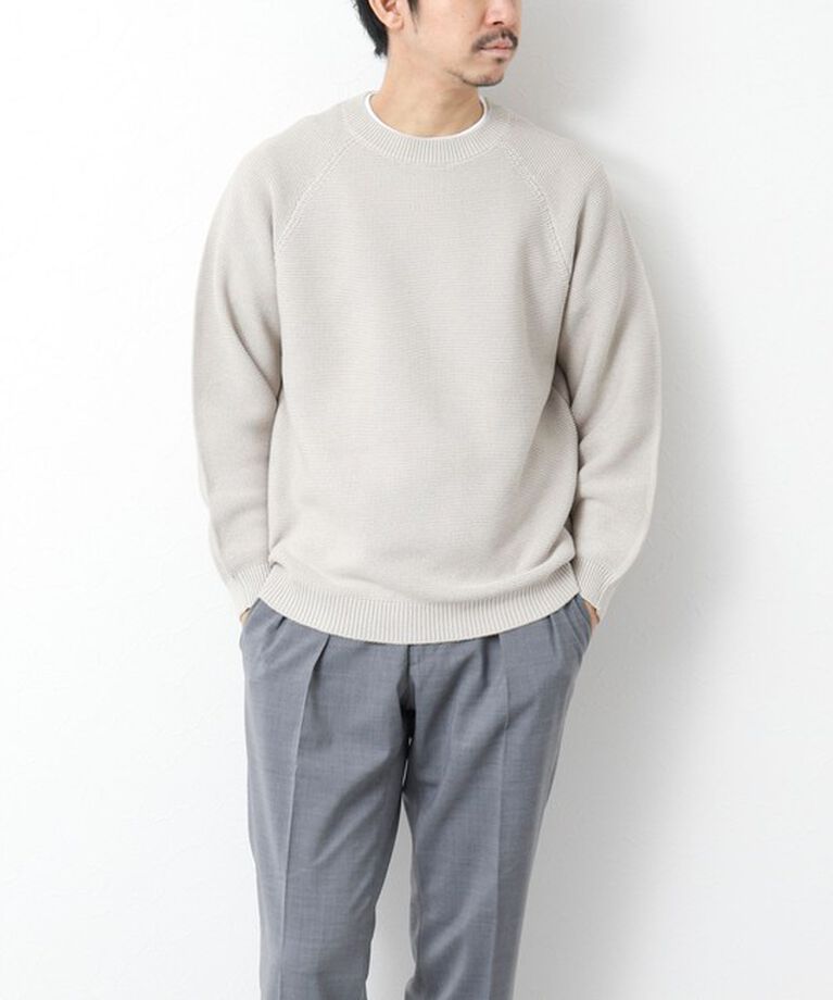 NOLLEY'S goodman「7Gガーター ラグランスリーブ プルオーバーニット（インナー付き）25SS」|ニット・セーター|