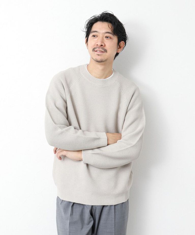 NOLLEY'S goodman「7Gガーター ラグランスリーブ プルオーバーニット（インナー付き）25SS」|ニット・セーター|