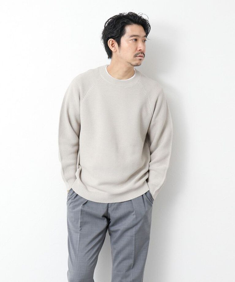 NOLLEY'S goodman「7Gガーター ラグランスリーブ プルオーバーニット（インナー付き）25SS」|ニット・セーター|