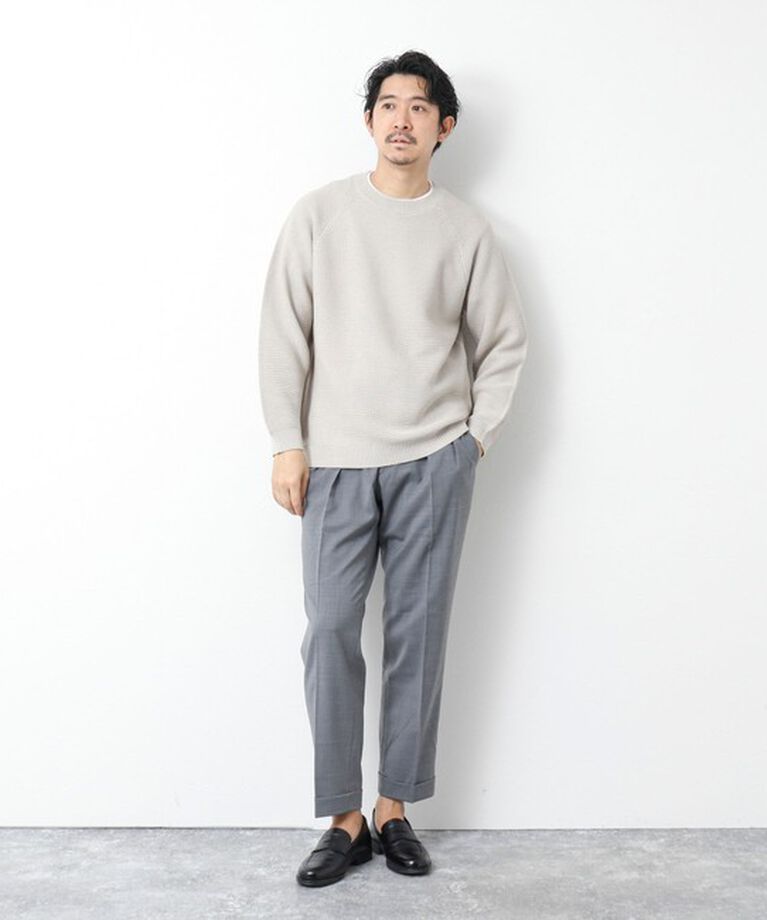 NOLLEY'S goodman「7Gガーター ラグランスリーブ プルオーバーニット（インナー付き）25SS」|ニット・セーター|