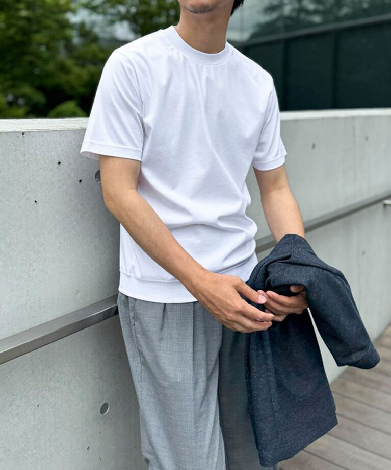 NOLLEY'S goodman「《ビジカジ対応》シルケットスムースドレスTシャツ 25SS」|Tシャツ・カットソー|