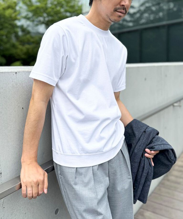 NOLLEY'S goodman「《ビジカジ対応》シルケットスムースドレスTシャツ 25SS」|Tシャツ・カットソー|