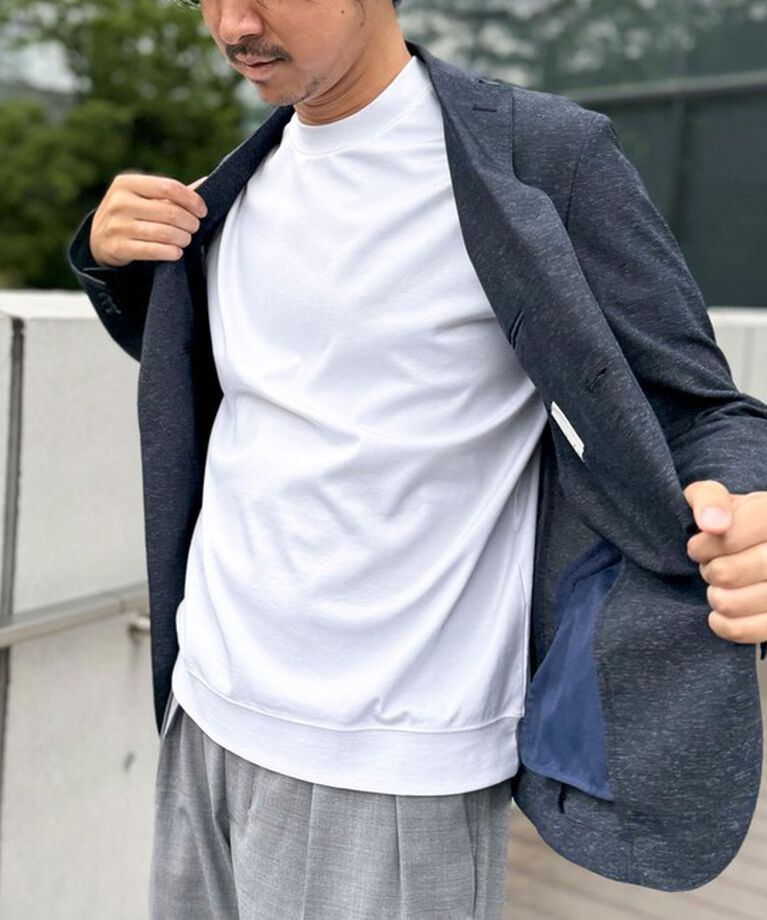 NOLLEY'S goodman「《ビジカジ対応》シルケットスムースドレスTシャツ 25SS」|Tシャツ・カットソー|