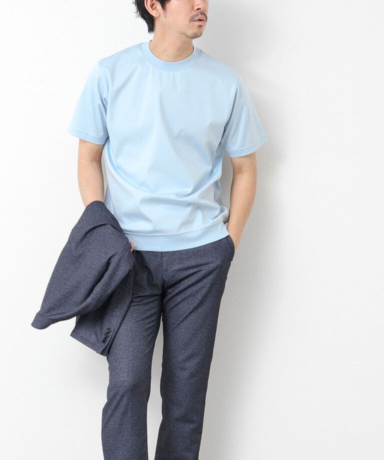 NOLLEY'S goodman「《ビジカジ対応》シルケットスムースドレスTシャツ 25SS」|Tシャツ・カットソー|