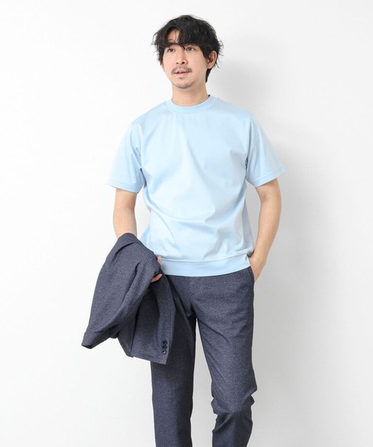 NOLLEY'S goodman「《ビジカジ対応》シルケットスムースドレスTシャツ 25SS」|Tシャツ・カットソー|