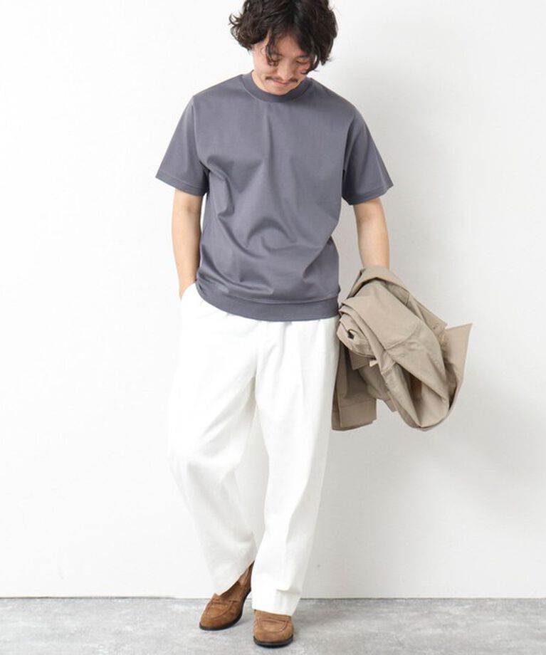 NOLLEY'S goodman「《ビジカジ対応》シルケットスムースドレスTシャツ 25SS」|Tシャツ・カットソー|