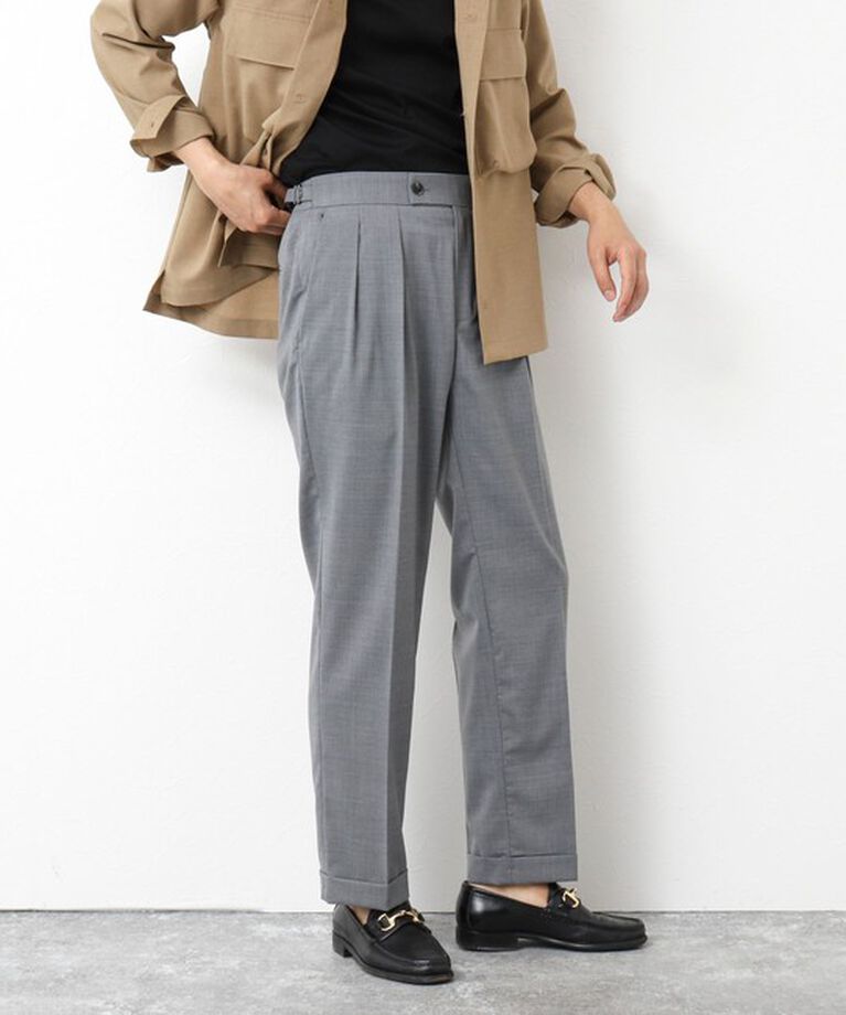 WORK ABOUT「NSN アジャスター付2タックスラックス 25SS」|スラックス|
