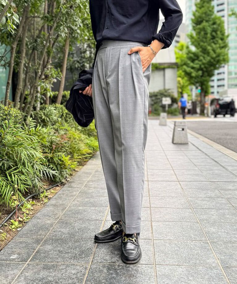 WORK ABOUT「NSN アジャスター付2タックスラックス 25SS」|スラックス|