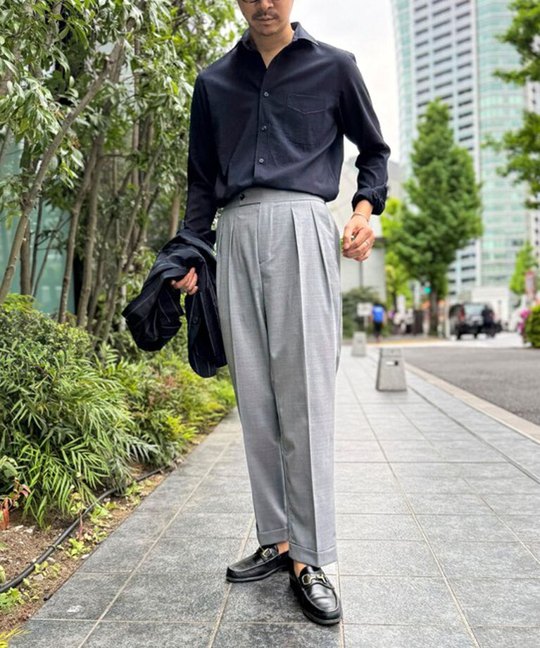 WORK ABOUT「NSN アジャスター付2タックスラックス 25SS」|スラックス|