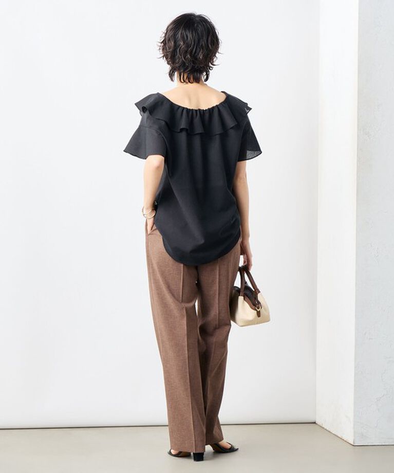 NOLLEY'S「《セットアップ対応》ウォッシャブルドライトロピカルセミワイド美脚パンツ」|その他|