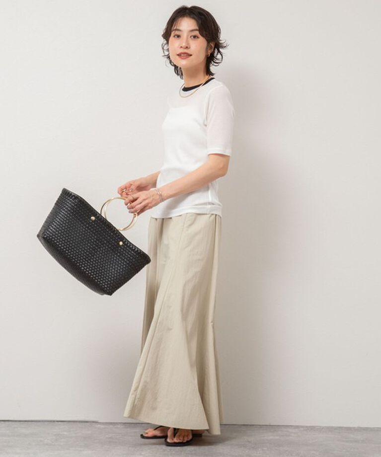 NOLLEY'S sophi「シアー配色トリミング半袖Tシャツ」|Tシャツ・カットソー|