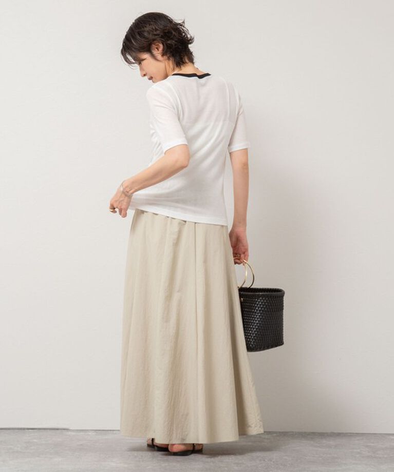 NOLLEY'S sophi「シアー配色トリミング半袖Tシャツ」|Tシャツ・カットソー|
