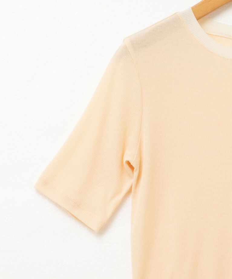 NOLLEY'S sophi「シアー配色トリミング半袖Tシャツ」|Tシャツ・カットソー|