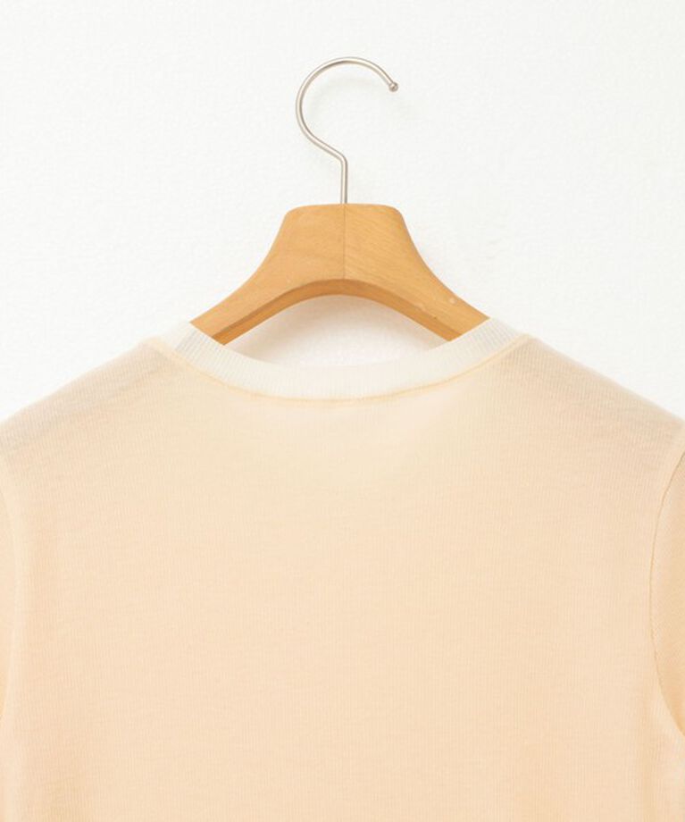 NOLLEY'S sophi「シアー配色トリミング半袖Tシャツ」|Tシャツ・カットソー|