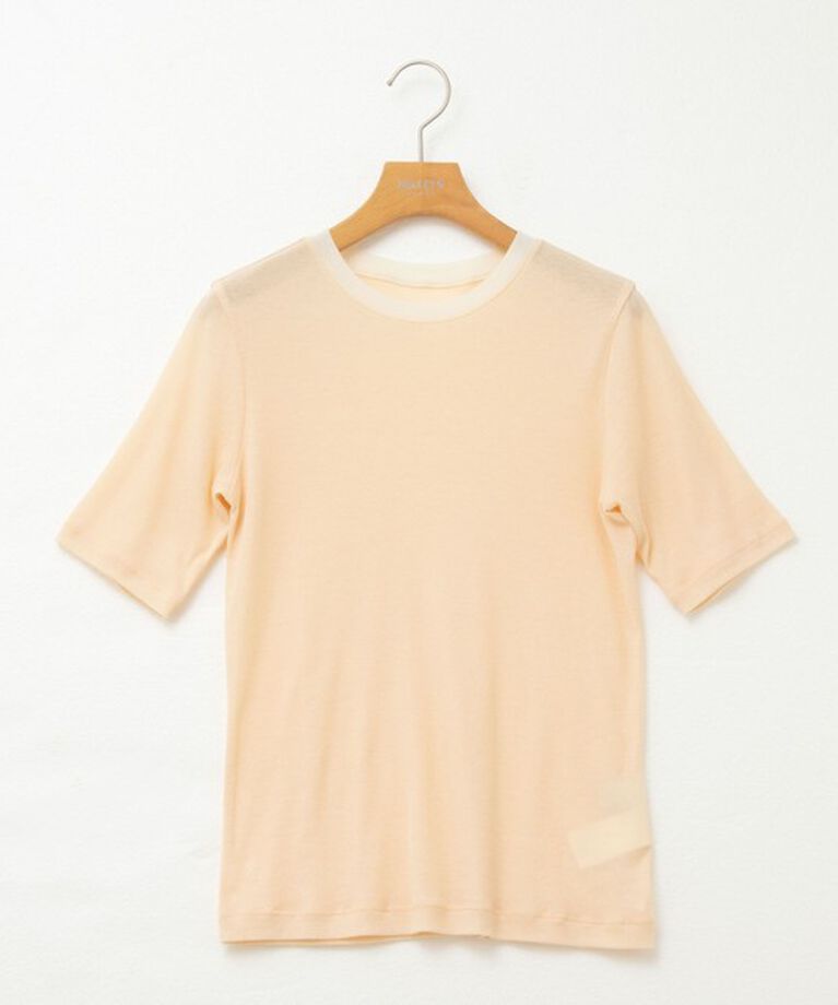 NOLLEY'S sophi「シアー配色トリミング半袖Tシャツ」|Tシャツ・カットソー|