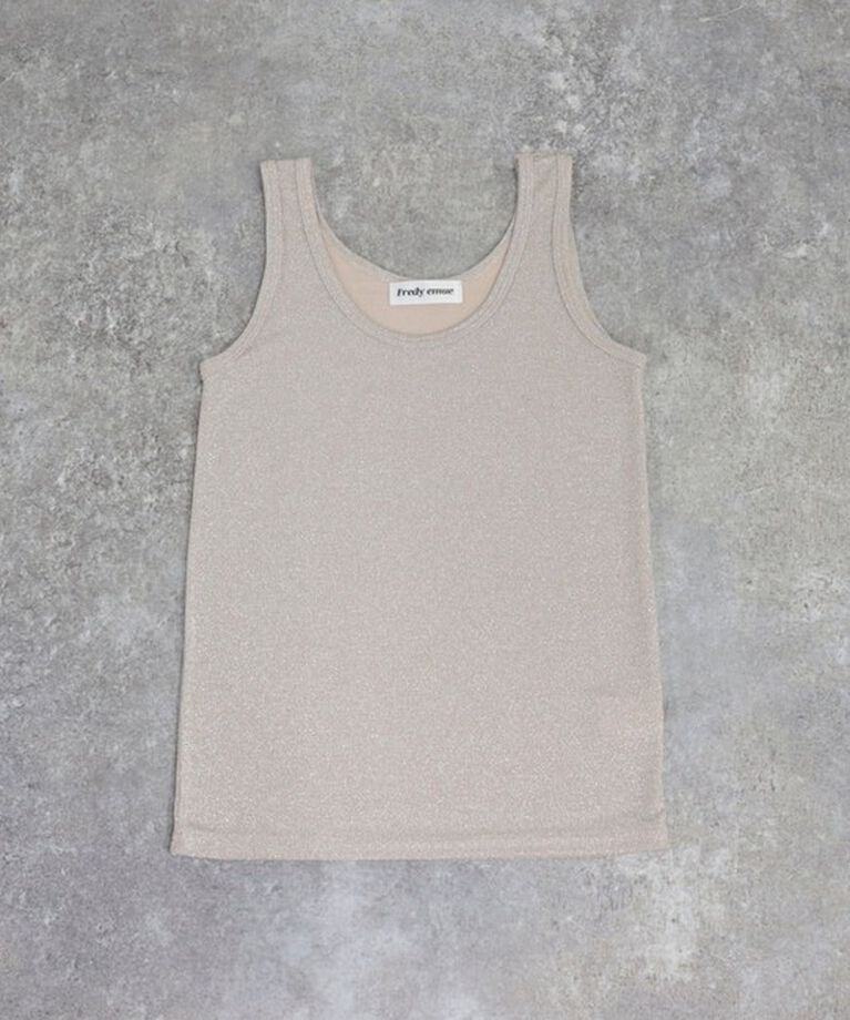 fredy emue「ラメタンクトップ」|Tシャツ・カットソー|