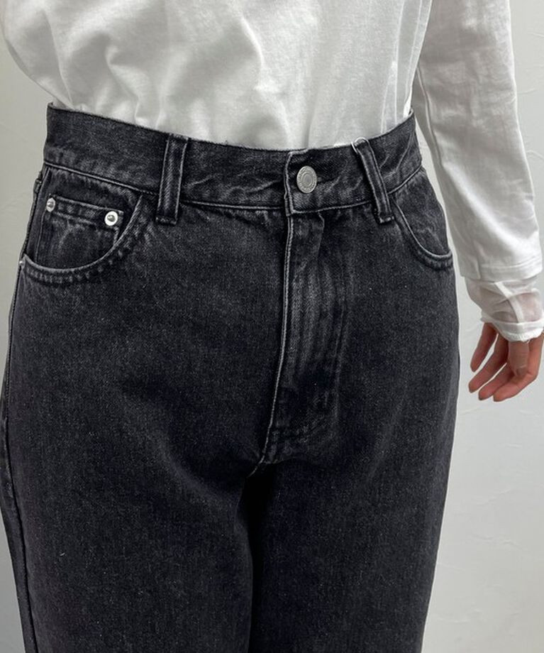 fredy emue「ロングロールアップデニムパンツ」|デニム|