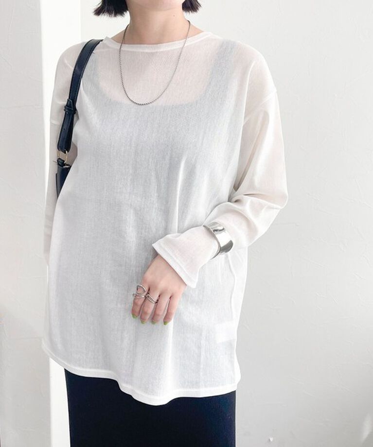 fredy emue「コットンチュールルーズロンT」|Tシャツ・カットソー|