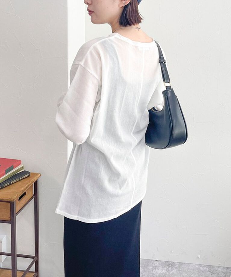 fredy emue「コットンチュールルーズロンT」|Tシャツ・カットソー|