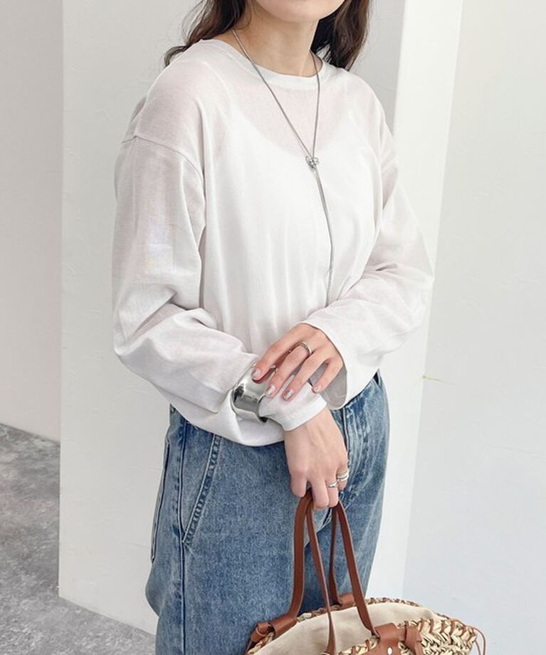 fredy emue「コットンチュールルーズロンT」|Tシャツ・カットソー|