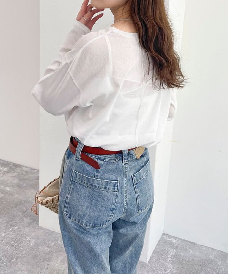 fredy emue「コットンチュールルーズロンT」|Tシャツ・カットソー|