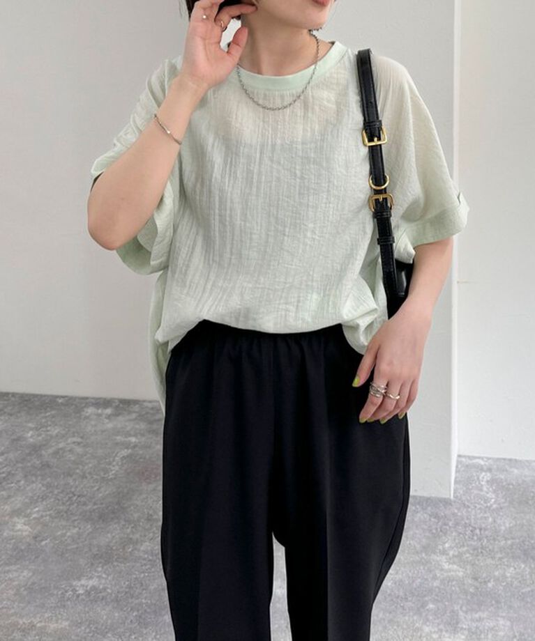 fredy emue「【WEB限定カラーあり】Tシャツブラウス」|シャツ・ブラウス|