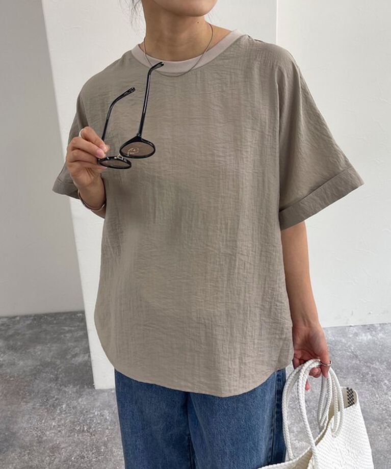 fredy emue「【WEB限定カラーあり】Tシャツブラウス」|シャツ・ブラウス|