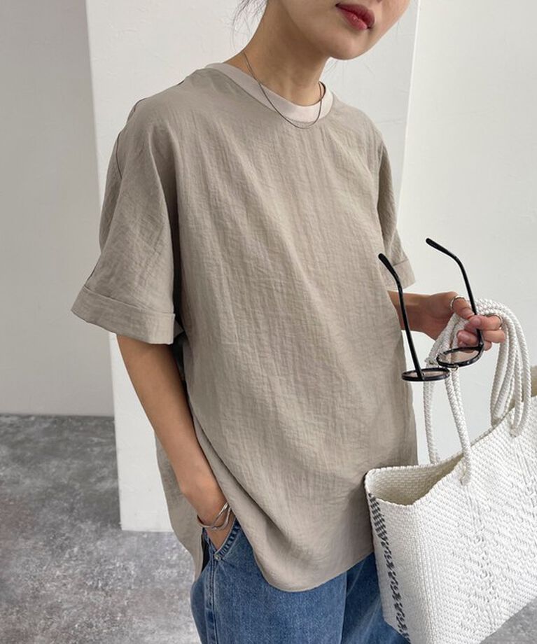 fredy emue「【WEB限定カラーあり】Tシャツブラウス」|シャツ・ブラウス|