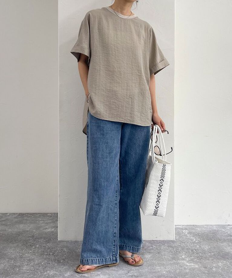 fredy emue「【WEB限定カラーあり】Tシャツブラウス」|シャツ・ブラウス|